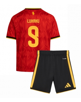 Billige Fotballdrakt Belgia Romelu Lukaku #9 Replika Hjemmedraktsett Barn VM 2026 Kortermet (med bukser)